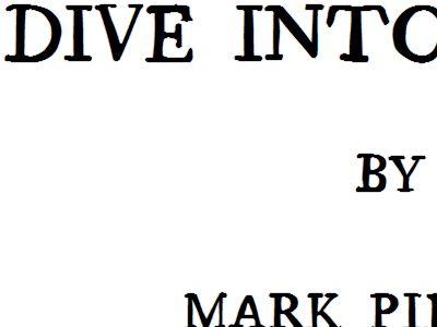 Screenshot of diveintohtml5.org